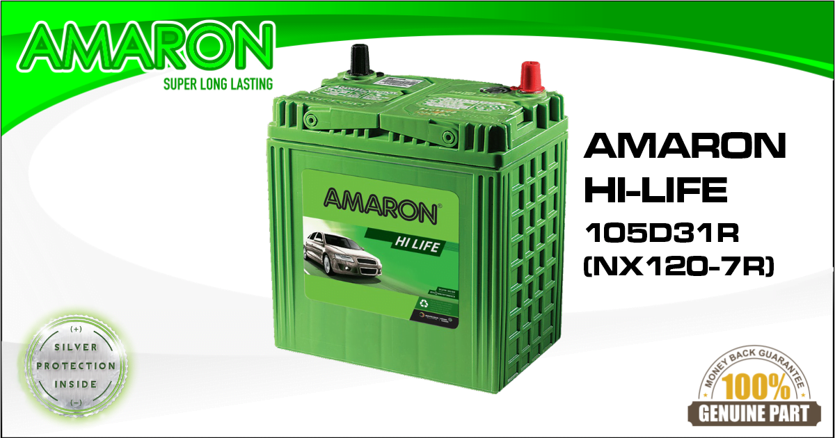 Amaron HiLife Battery 105D31R (NS1207) Best selling car battery in