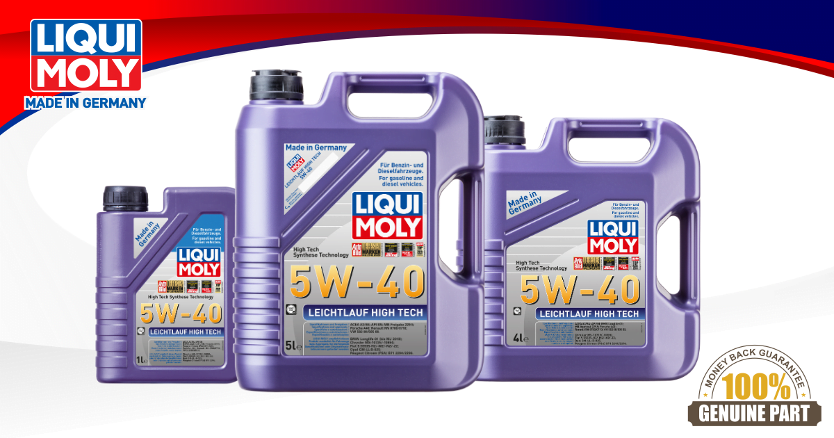 Leichtlauf High Tech 5W40 Engine Oil - Rapid oil delivery, Great engine  cleanliness, BMW and Mercedes approval, 10,000km service interval