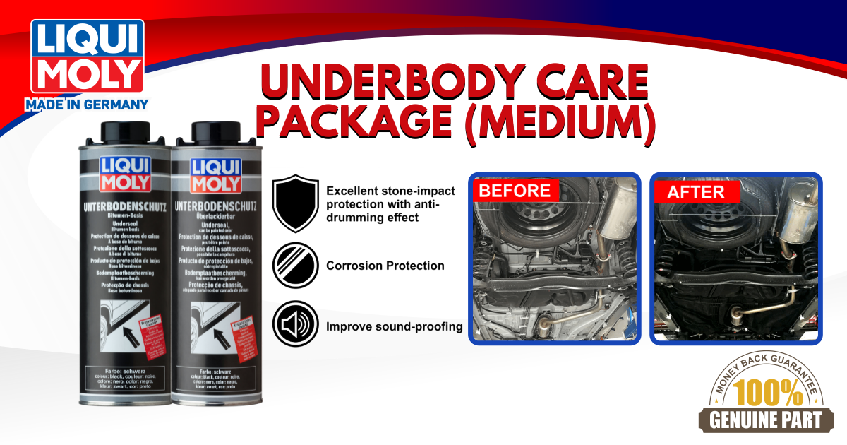 Underbody Care Package (Medium) Underbody protection coating package