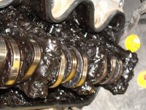 engine sludge on crankshaft