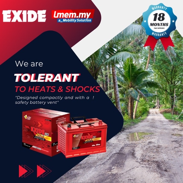 EXIDE Gold 105D31R-BH - India No.1 Battery - 18 Months Warranty - 3x ...